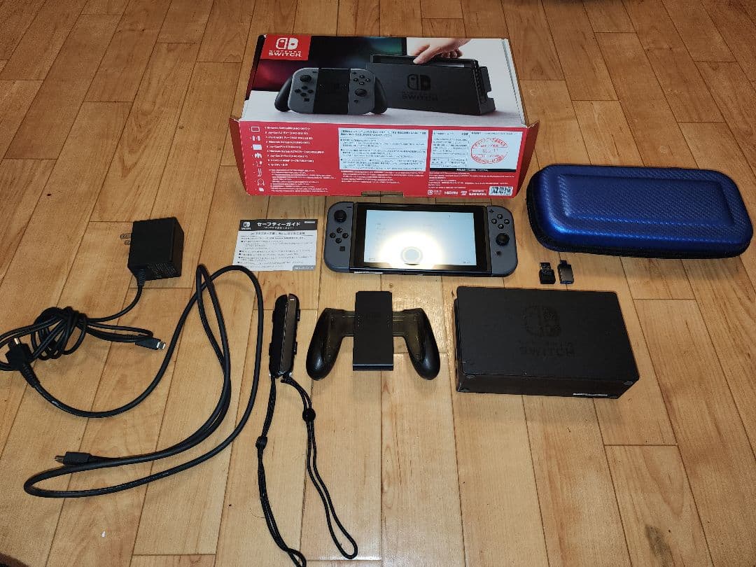 【希少・未対策機】Nintendo Switch セット（グレー）箱有・初期化済