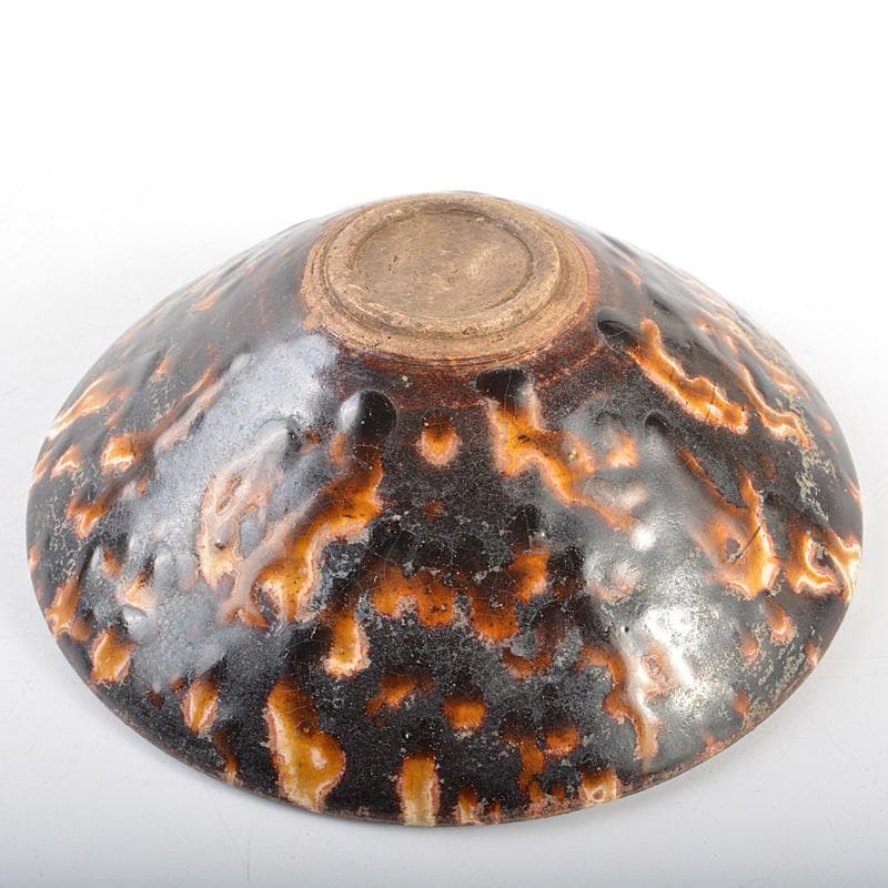 中国　元～明代　玳玻天目茶碗　V　R6276