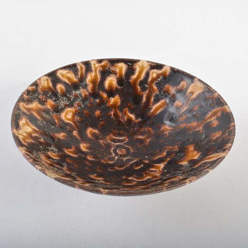 中国　元～明代　玳玻天目茶碗　V　R6276