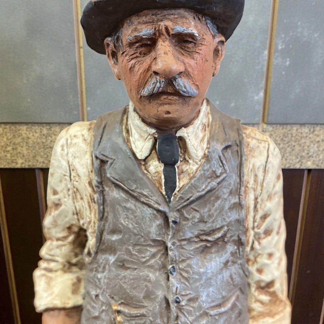 アメリカンインテリア　マイケルガーマン作　彫刻 アンティーク