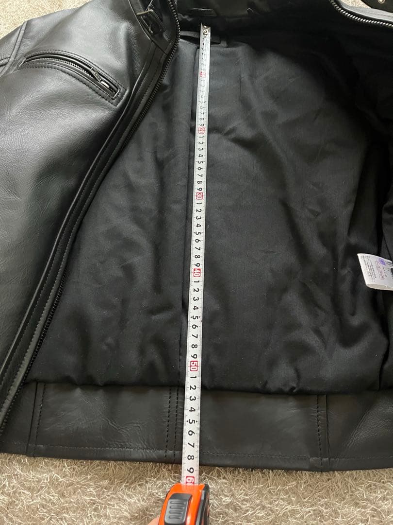 Lingoo Leathers ブラックレザーシングルライダース