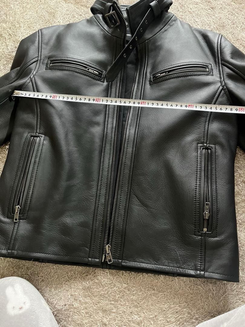 Lingoo Leathers ブラックレザーシングルライダース