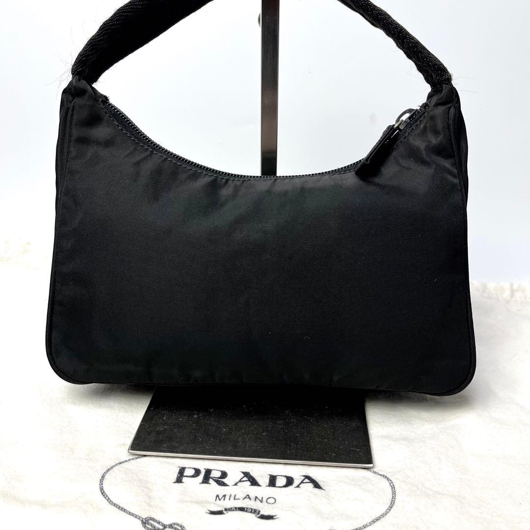 極美品✨プラダ アクセサリーポーチ ハンドバッグ 三角ロゴ テスートナイロン