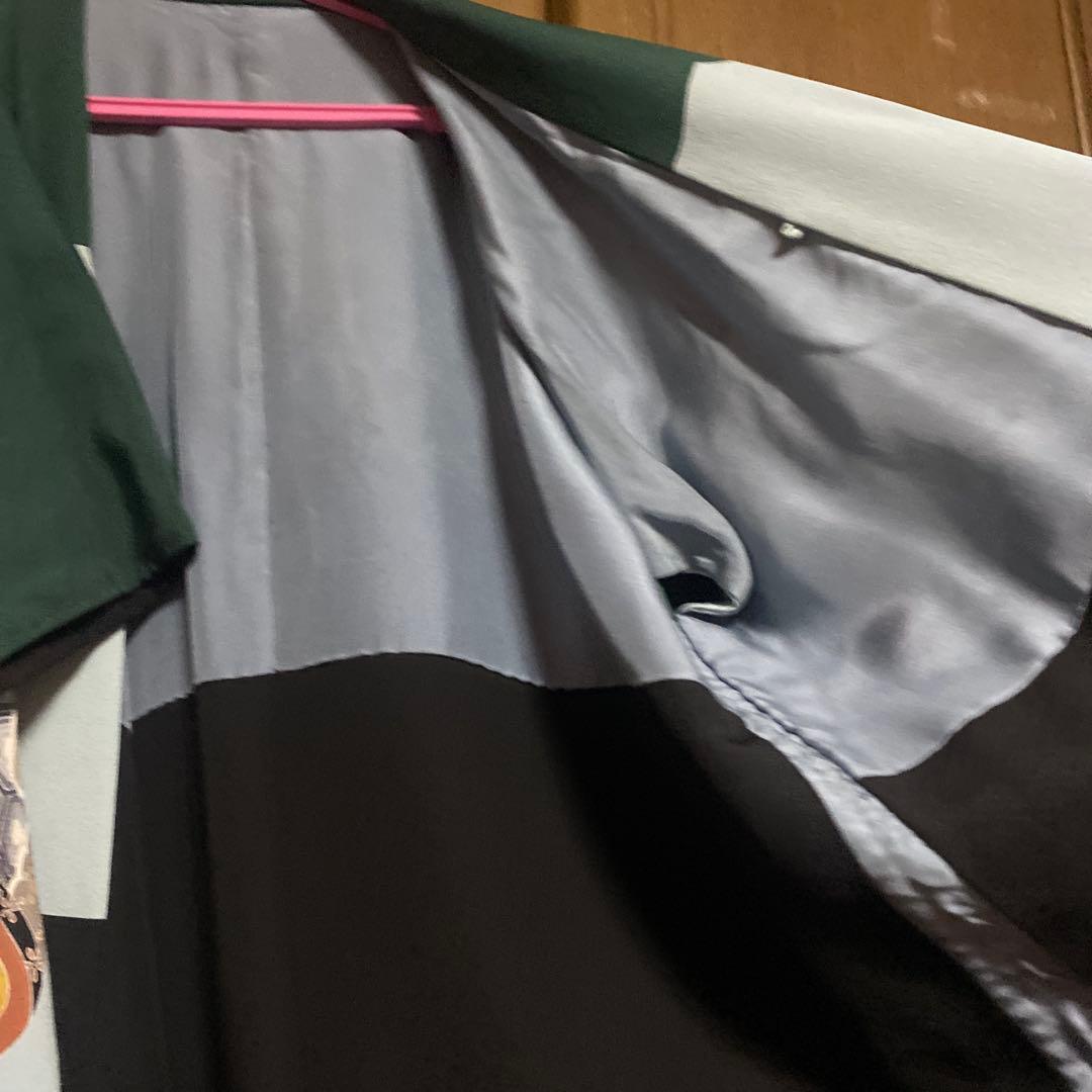 男児　5 歳　七五三　正絹　ちりめん着物　ビンテージ　京都 羽織+着物セット