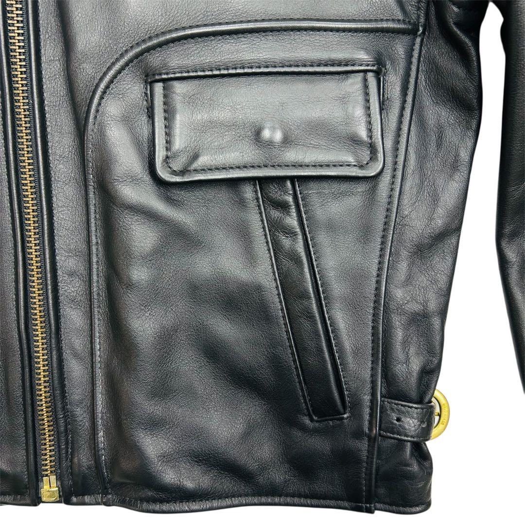 VANSON 40 バンソン シングルライダース レザージャケット カウハイド