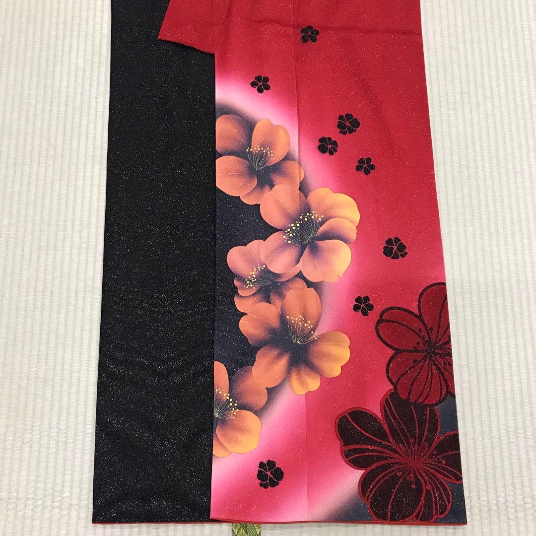 ★少々難あり★正絹 振袖 仕立て上がり リメイク w-B