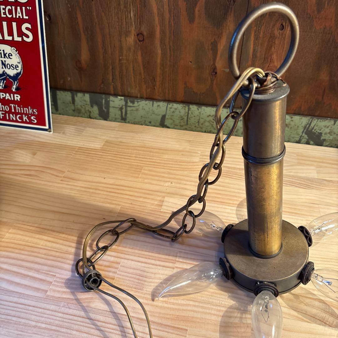 ヴィンテージ 6灯ペンダントライト アンティーク　ミッドセンチュリー