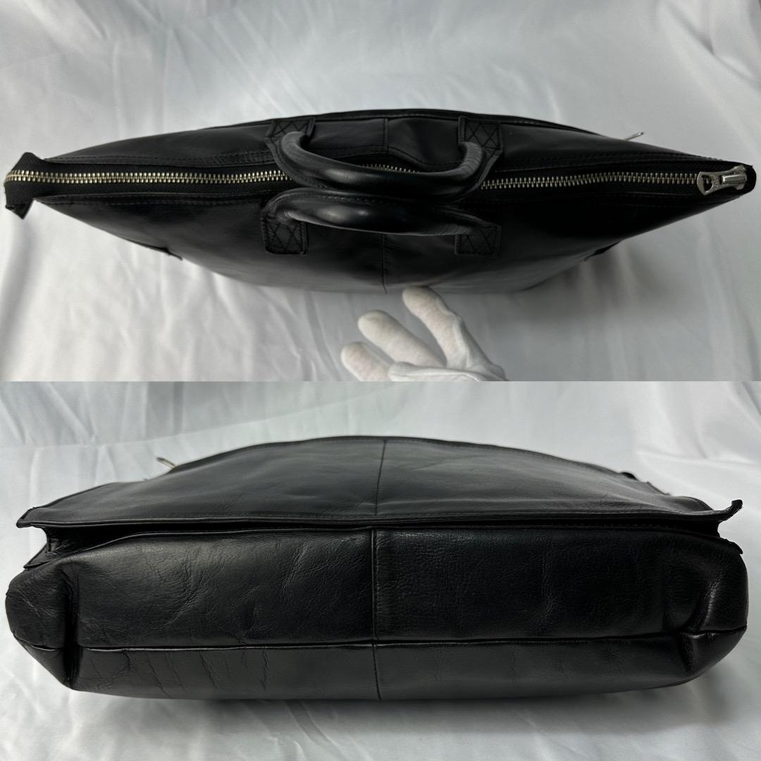 【美品】 PORTER ポーター ブリーフケース ビジネス レザー ブラック