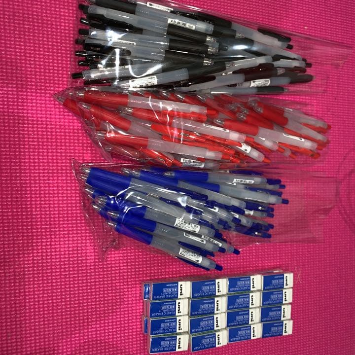 値下げ！【説明欄必見】黒ペン 赤ペン 青ペン 消しゴム マーカー