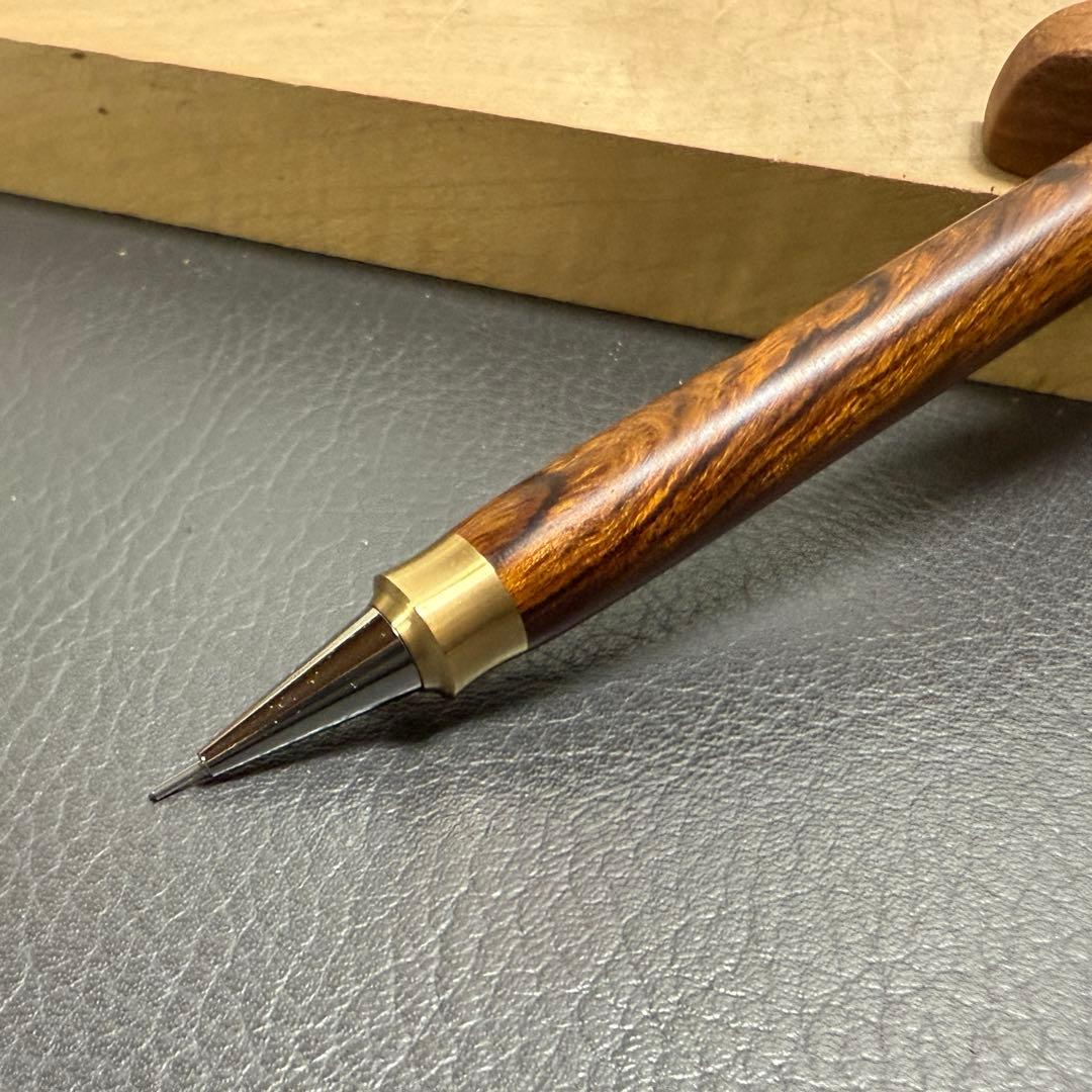 202デザートアイアンウッド　木製シャーペン　最強低重心ダブルR 真鍮
