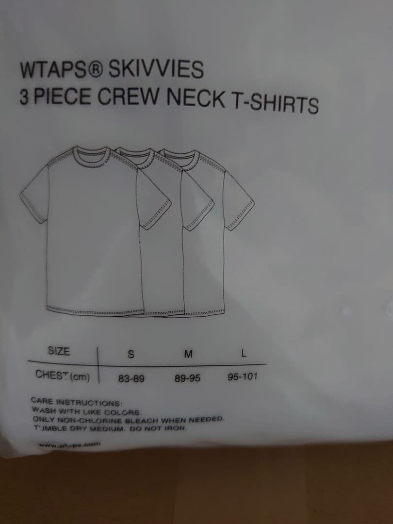 ［未使用］ WTAPS 21SS SKIVVIES. TEE L 白