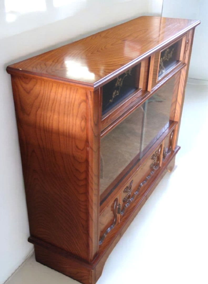 [赤ずきんちゃん]茶箪笥 飾り棚 和箪笥 飾り台 昭和レトロ アンティーク