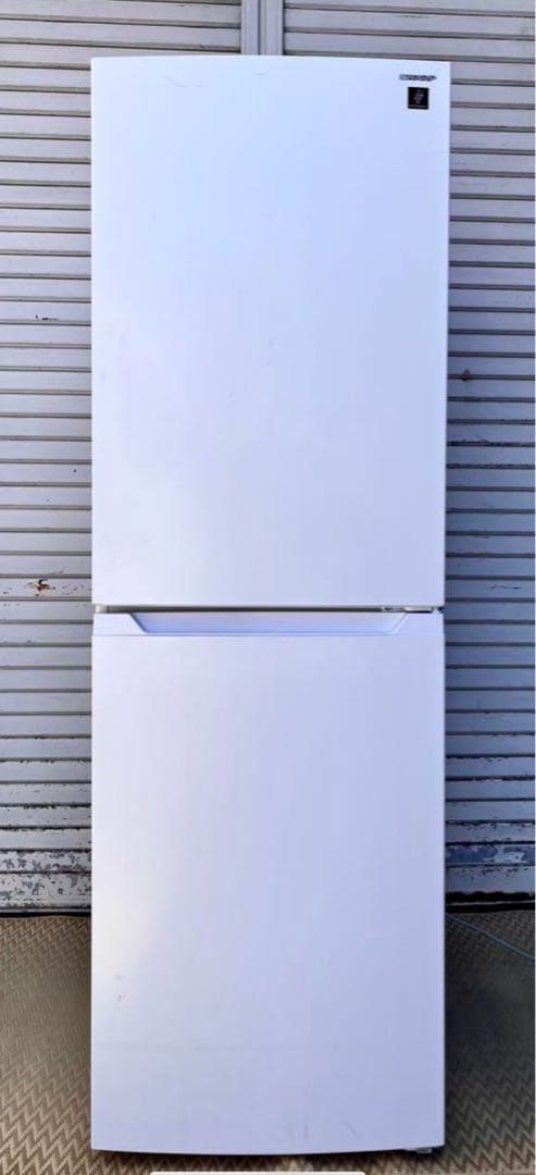 ① 【送料無料】2024年製　SHARP 冷蔵庫 SJ-BD23M-W 230L