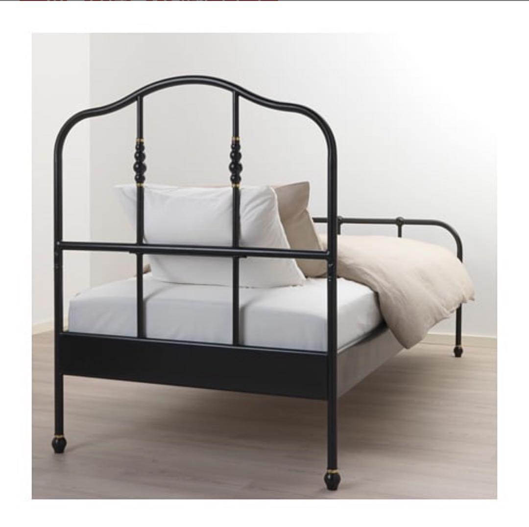 【専用】IKEA シングル SAGSTUA サグストゥーア ベッドフレーム BK