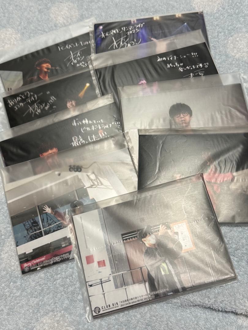 オーイシマサヨシ　グッズ　サイン名刺　クリアファイル　ライブフォト　まとめ