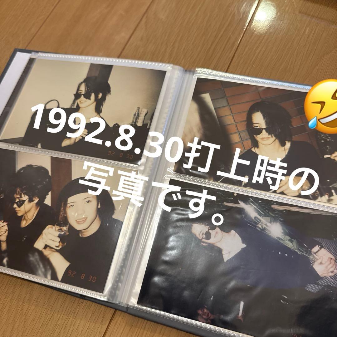 貴重 1992.8.30 LIVE後打上げ写真インディ 時代ラルク L'Arc