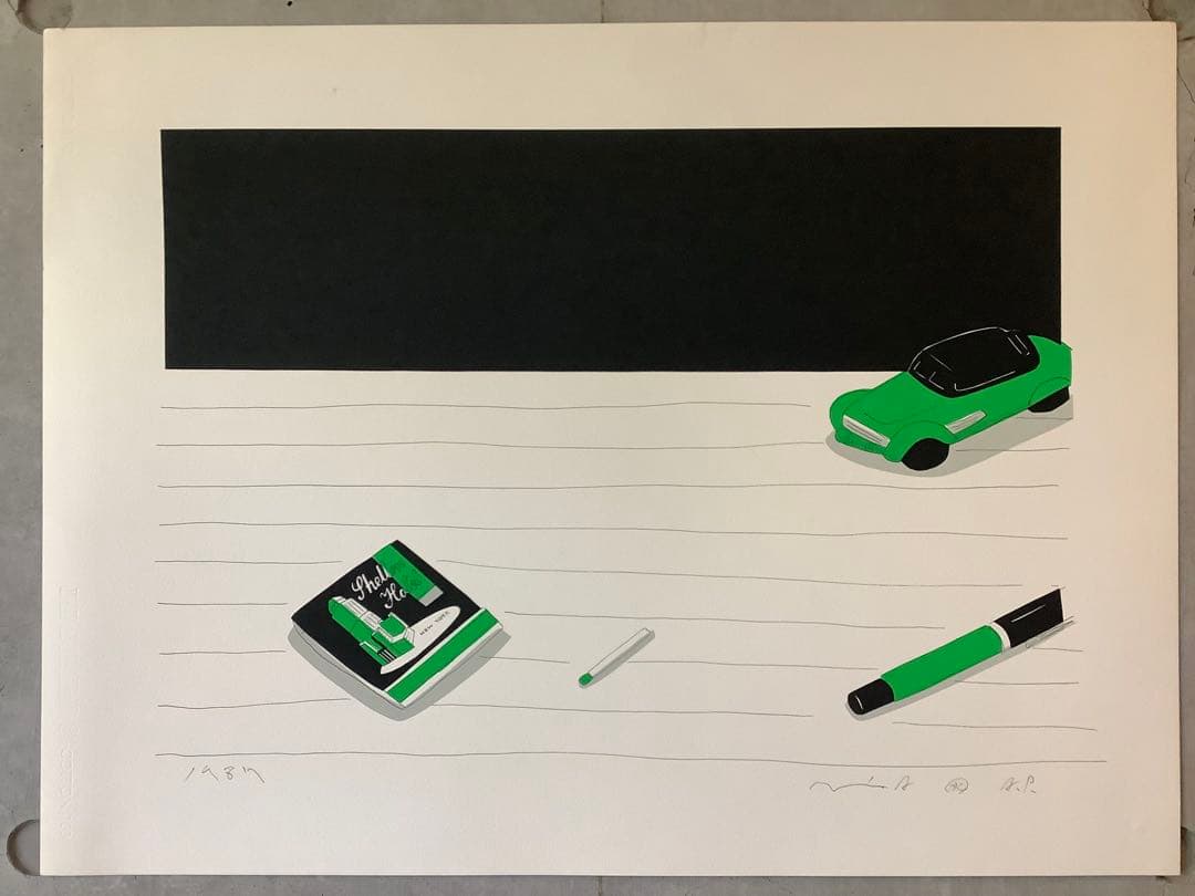 安西水丸 版画作品(Shelton Hotel)