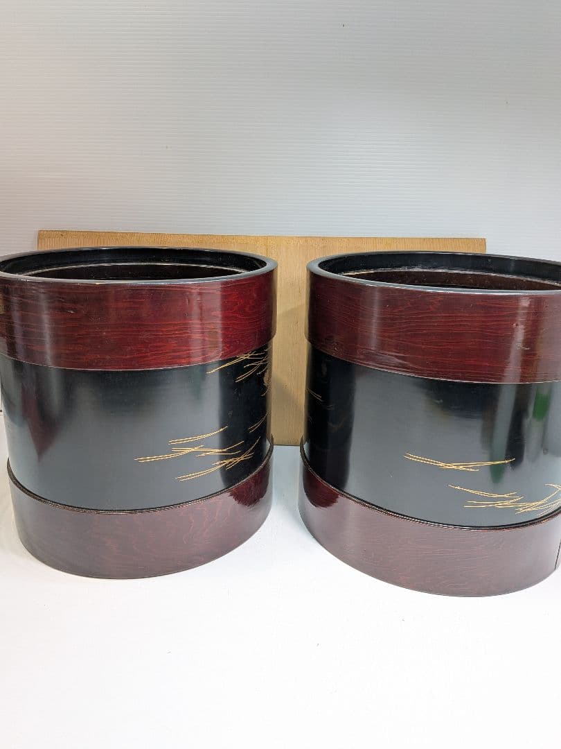 P024 京都 象彦 漆器 手あぶり 火鉢 2点 木箱入 老舗 伝統工芸