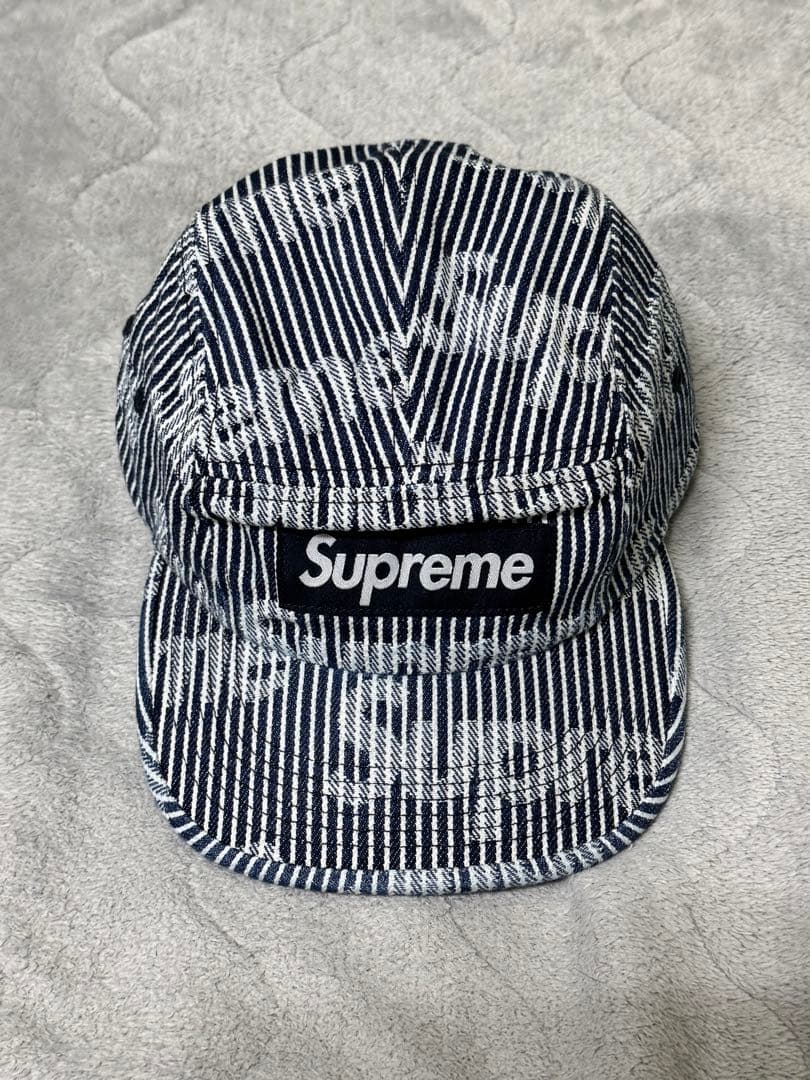 帽子 Supreme Denim Camp Cap Stripe