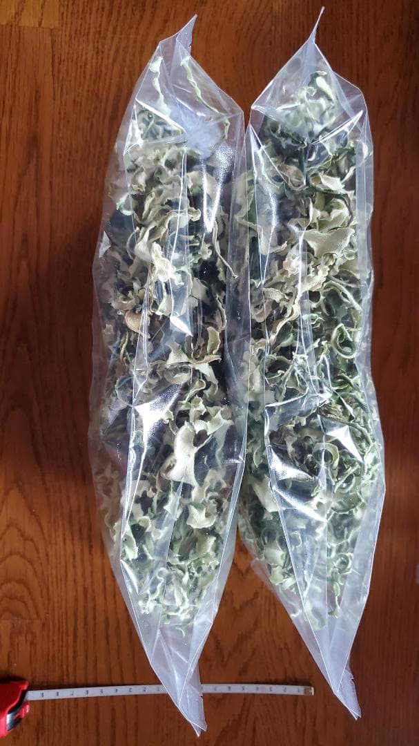 ３００g　(国産・高品質)乾燥パパイヤの皮の乾燥（無農薬・有機　茎900gセット