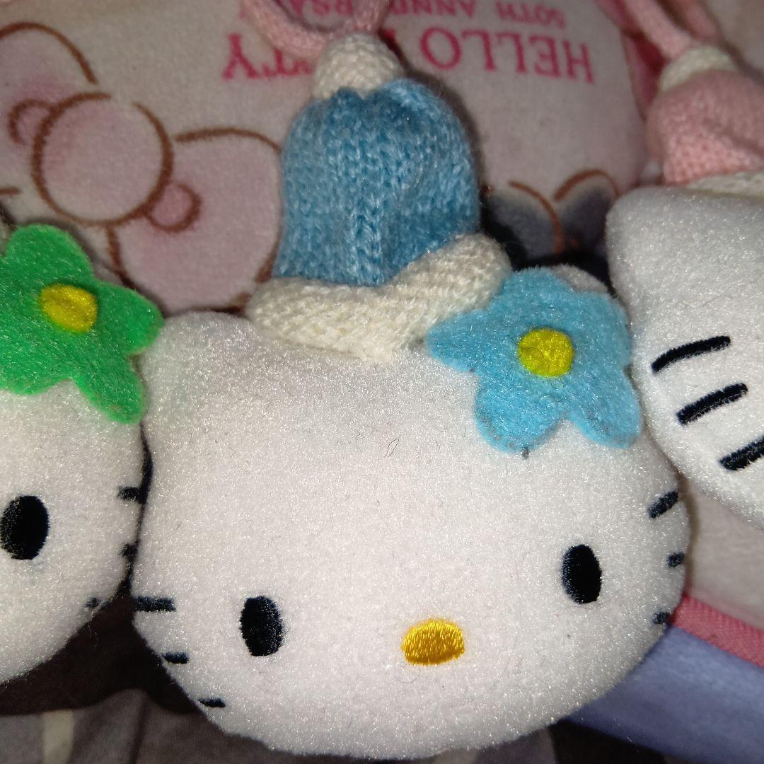 ハローキティサンタ ぬいぐるみオーナメント10個2001年耳に花激レア