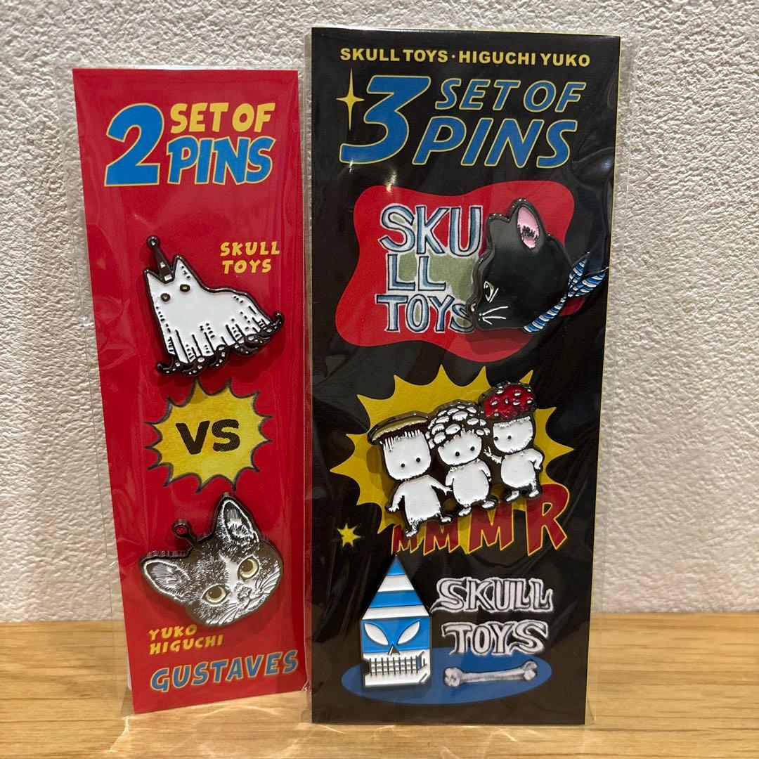 ボリス雑貨店 ヒグチユウコ ピンズ SKULL TOYS×HIGUCHIYUKO