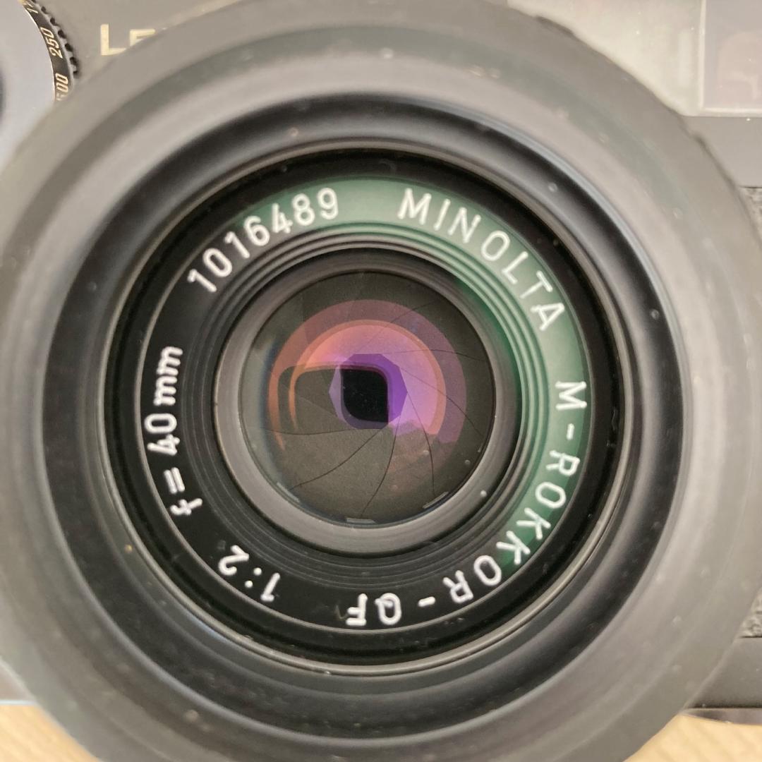 ライツミノルタCL MロッコールQF40mm F2付き