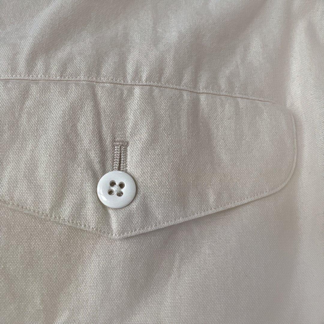 ゴーシュ コットンオックスワイドパンツ アイボリー