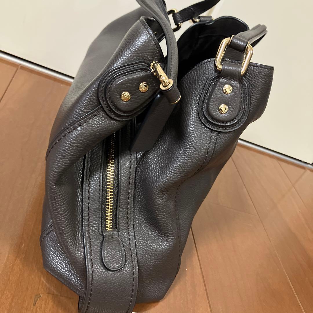 COACH エディ31 ペブルドレザー ショルダーバッグ