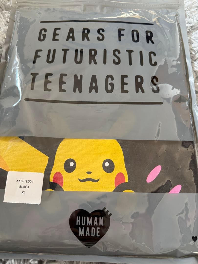 HUMAN MADE ピカチュウ Tシャツ XL ブラック