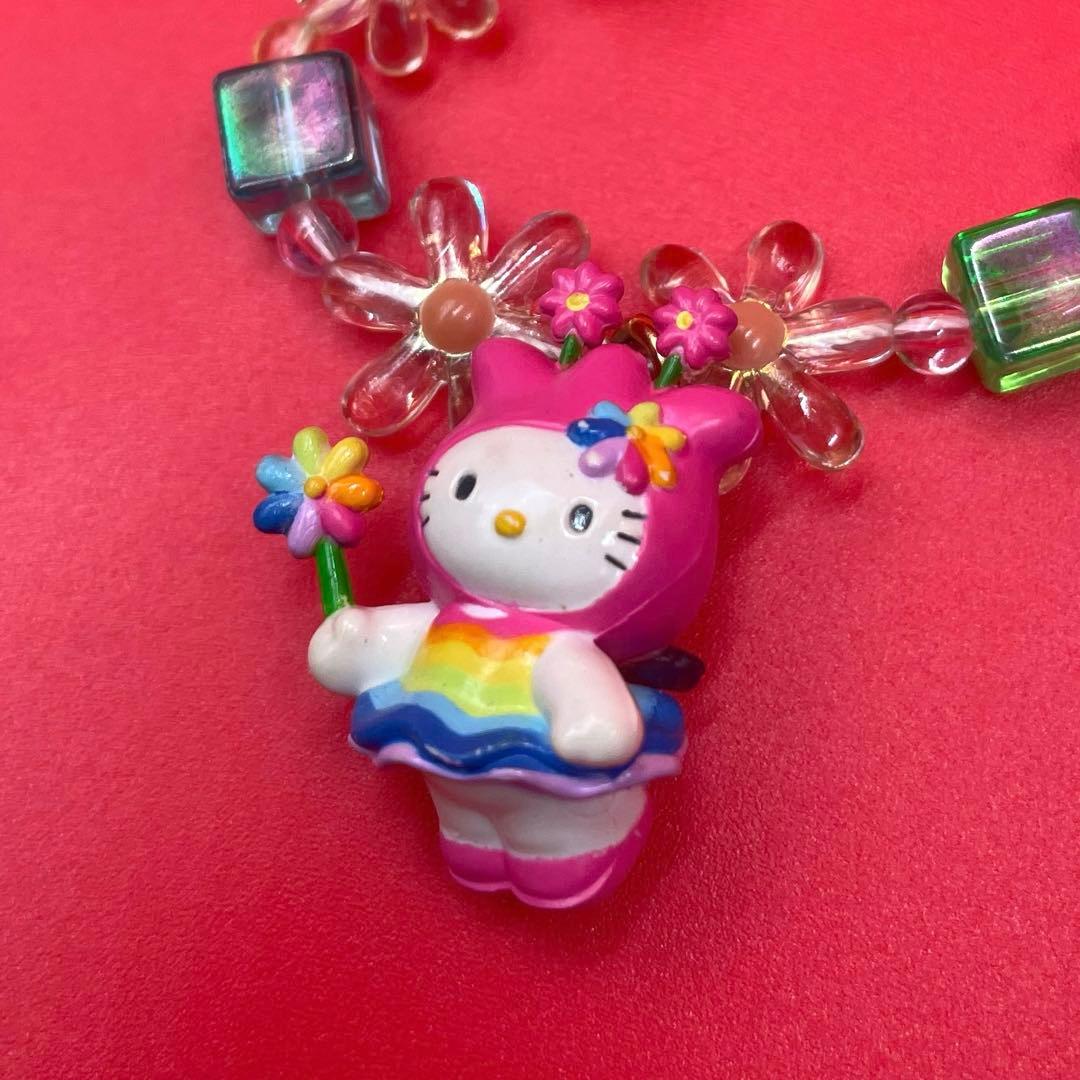 希少‼️激レア‼️レインボー　ハローキティ　フェアリー　ストラップ　虹　妖精　レア