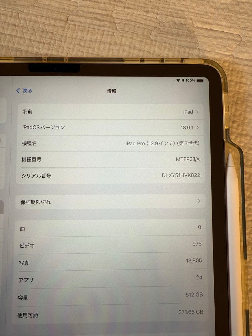 Apple iPad Pro 12.9インチ 2018 512GB