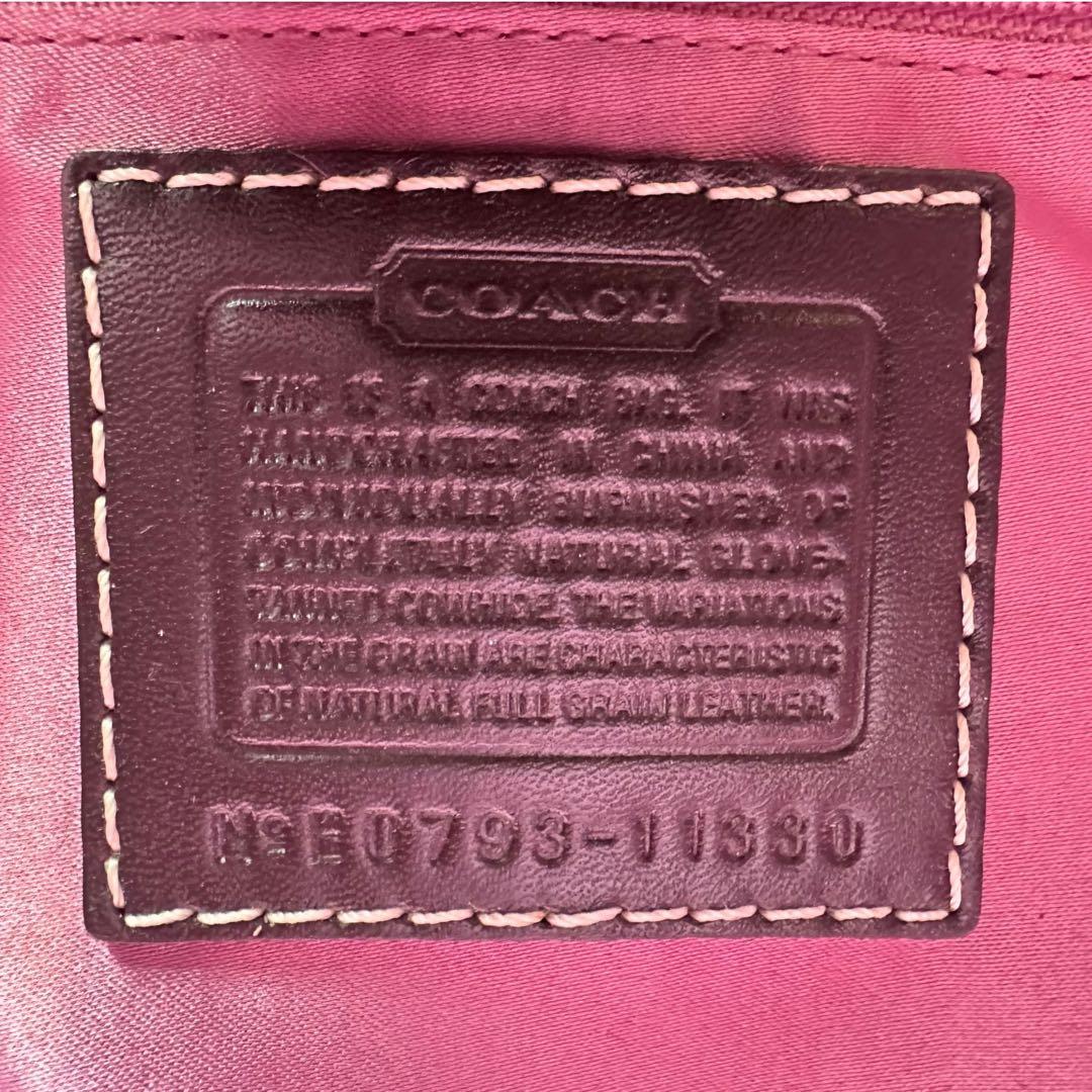 コーチ ハンドバッグ ハンプトンズ レザー　ターンロック　シグネチャー