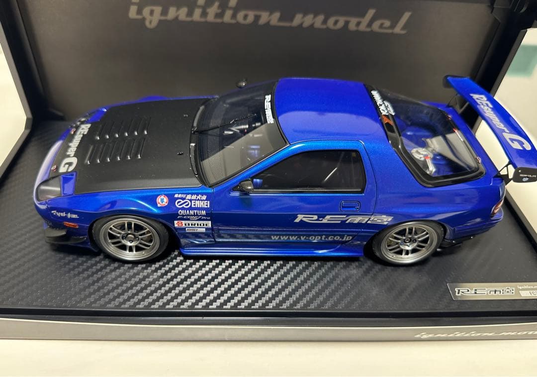 イグニッションモデル RX-7 FC3S RE雨宮 1/18 MAZDA 青