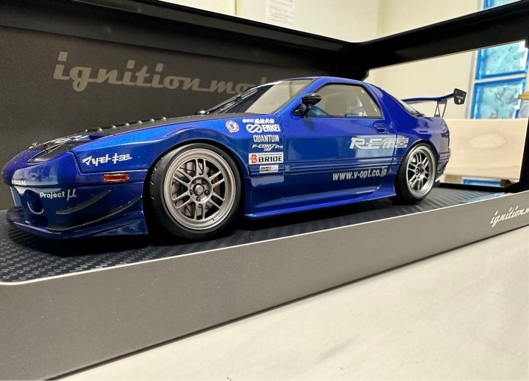 イグニッションモデル RX-7 FC3S RE雨宮 1/18 MAZDA 青