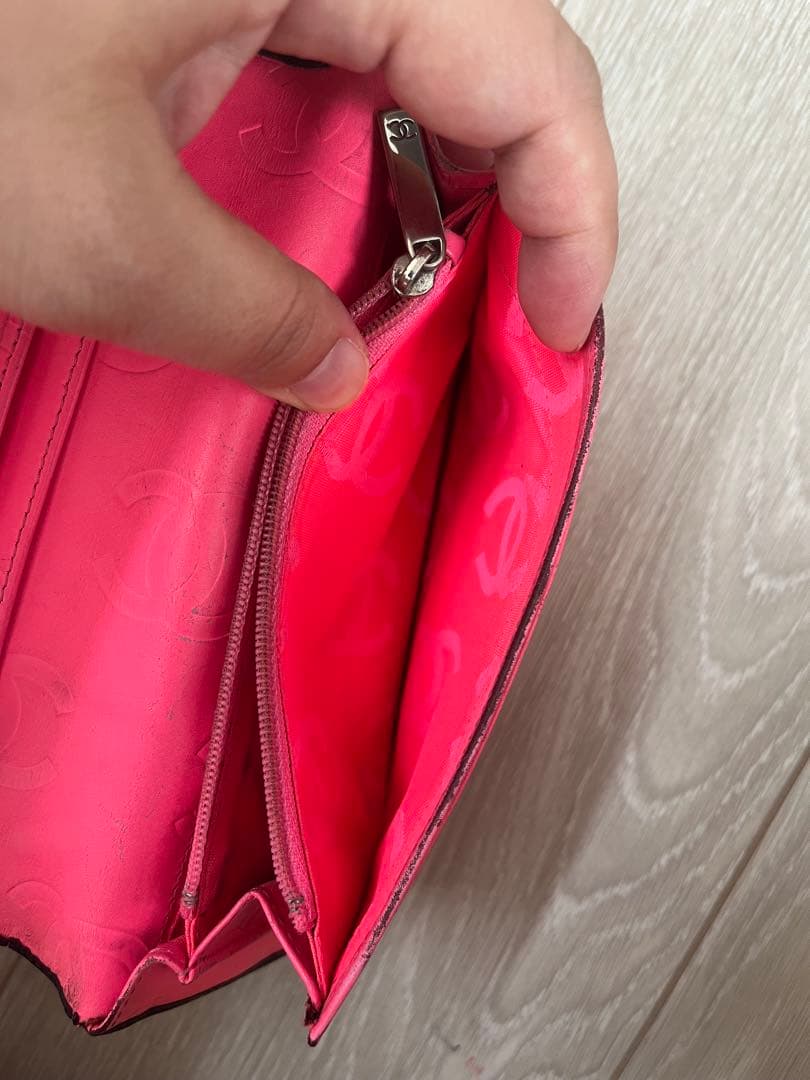 シャネル CHANEL カンボンライン ブラック 長財布