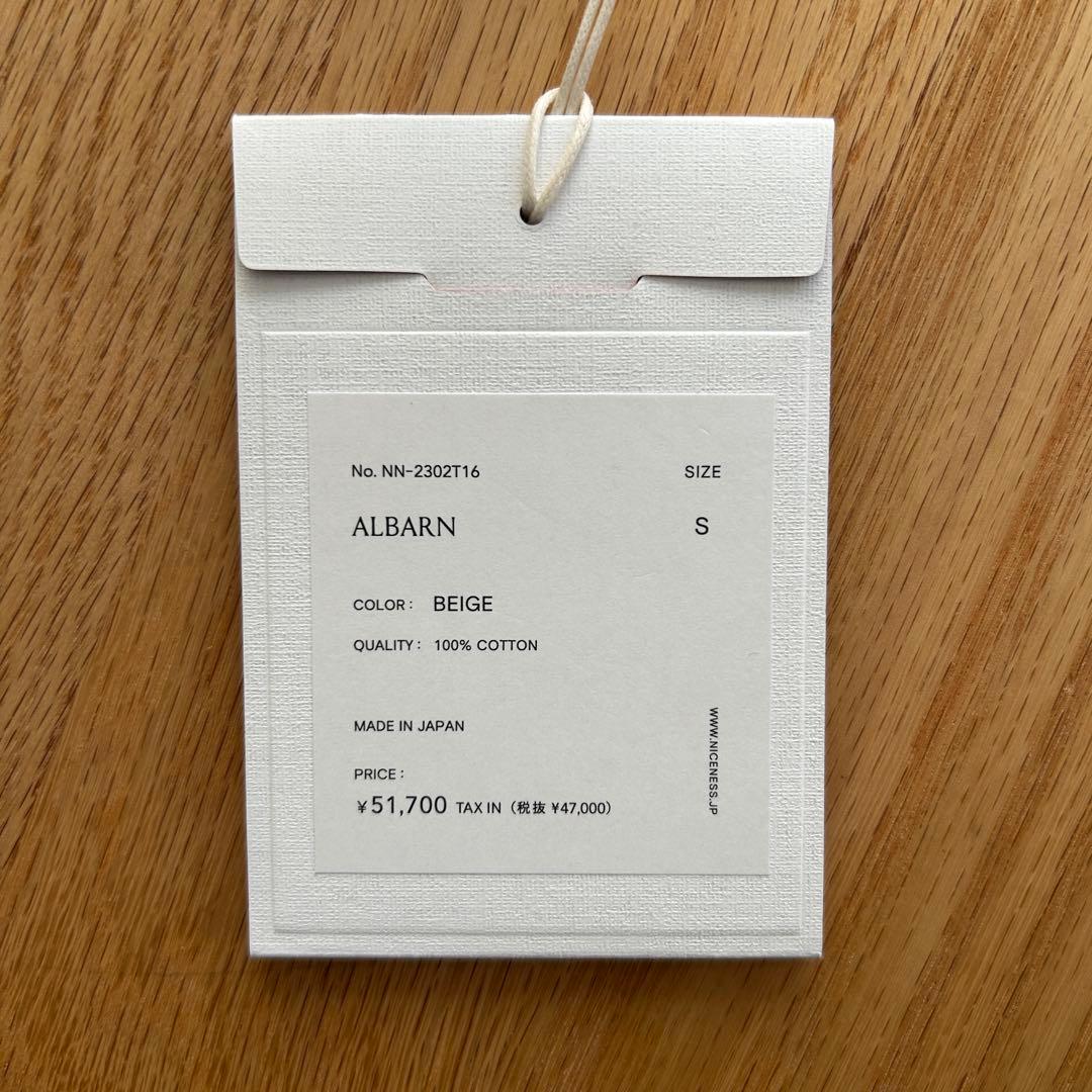 NICENESS 25AW ALBARNアルバーン (チノトラウザー ) S