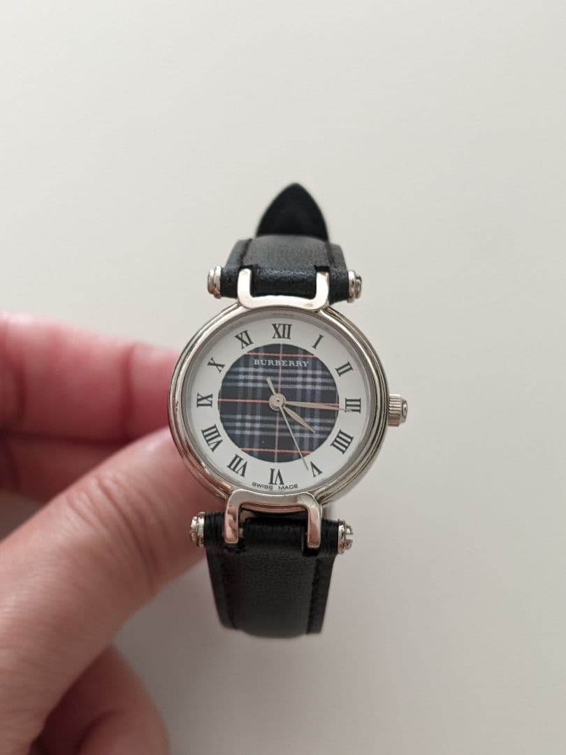 ■Burberry ノバチェック文字盤 レディース 腕時計 社外新品革ベルト