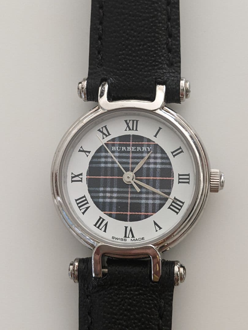 ■Burberry ノバチェック文字盤 レディース 腕時計 社外新品革ベルト