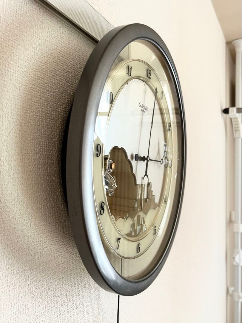 平成5年からくり時計　針が踊る　4MH689 リズム時計 スモールワールド