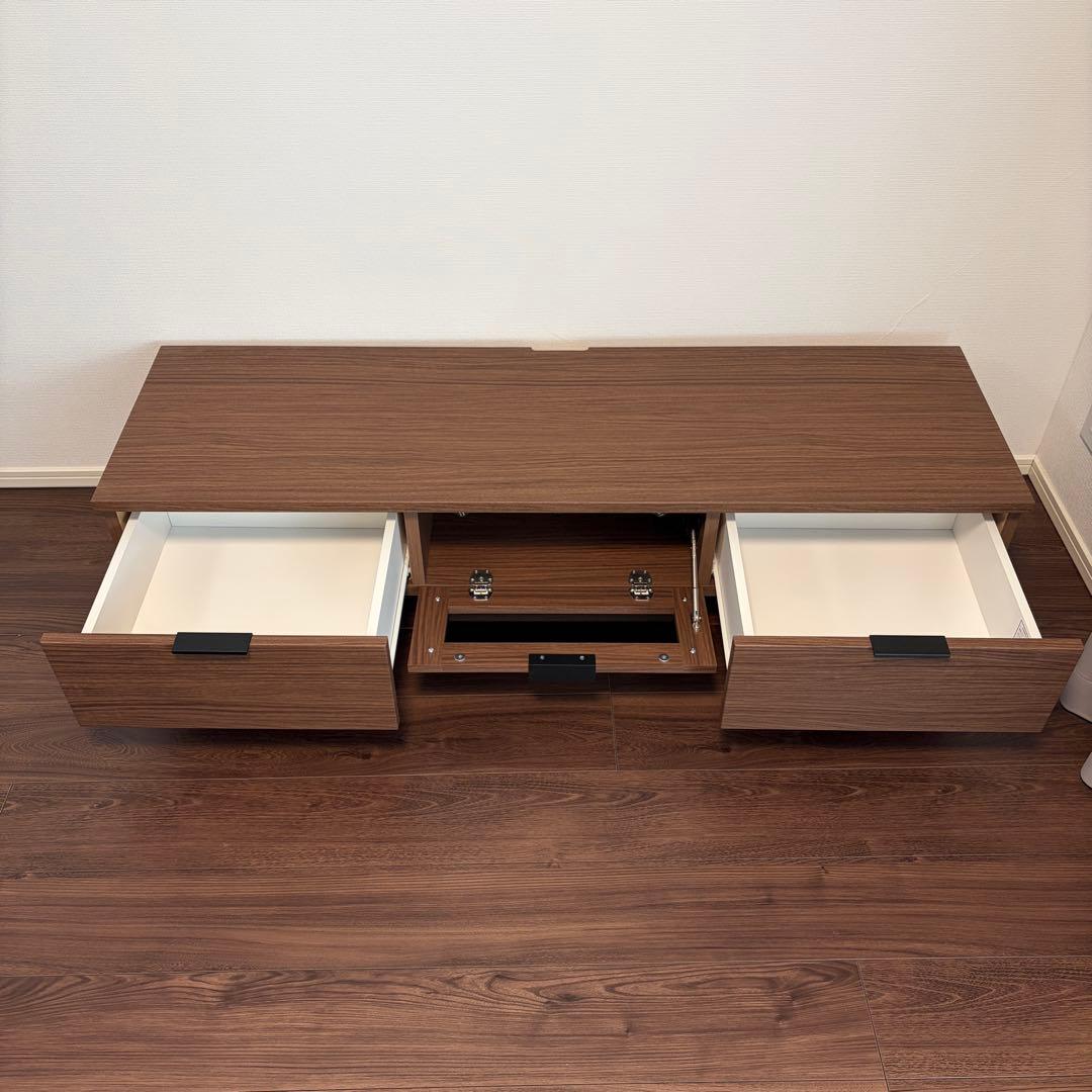 【美品】ニトリ テレビ台　ローボードエトナ140LB MBR