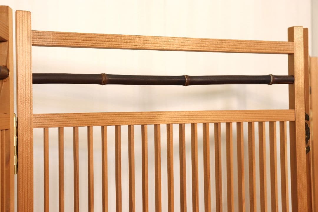 とんちゃん 激安　職人が作った四面組子屏風　パーテーション