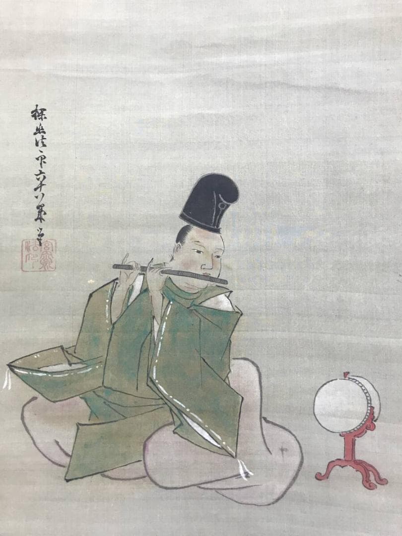 真作/狩野探幽/成道、鳩、芙蓉図/三幅対/極札/花鳥図/掛軸名家伝来AH-560