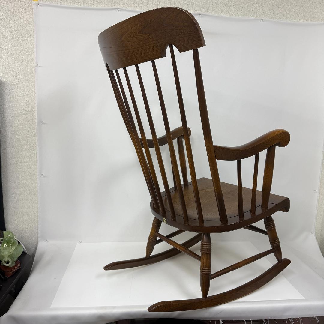 飛騨産業 キツツキ マーク ロッキングチェア 無垢 ビンテージ