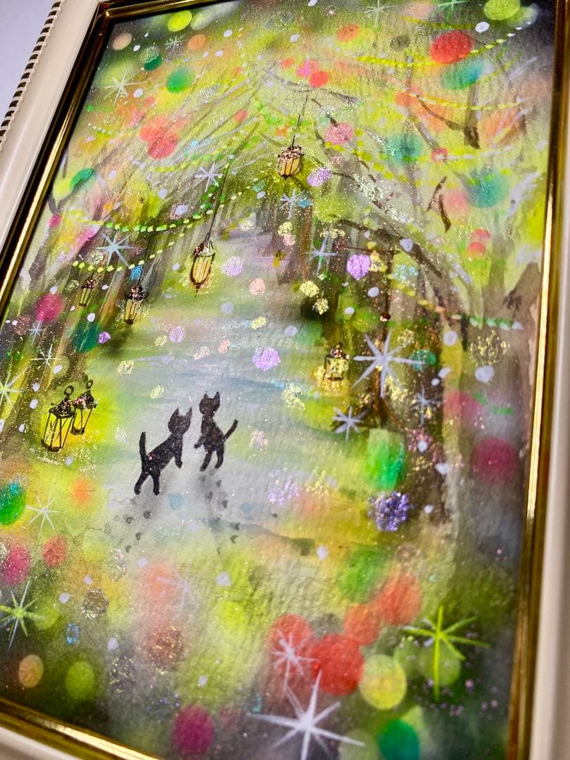 ぷうあ絵画2点　　　　光の先へ