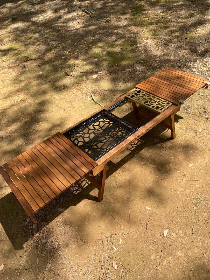 ★4点セット★WHATWEWANT エクステンションテーブル ウォールナット