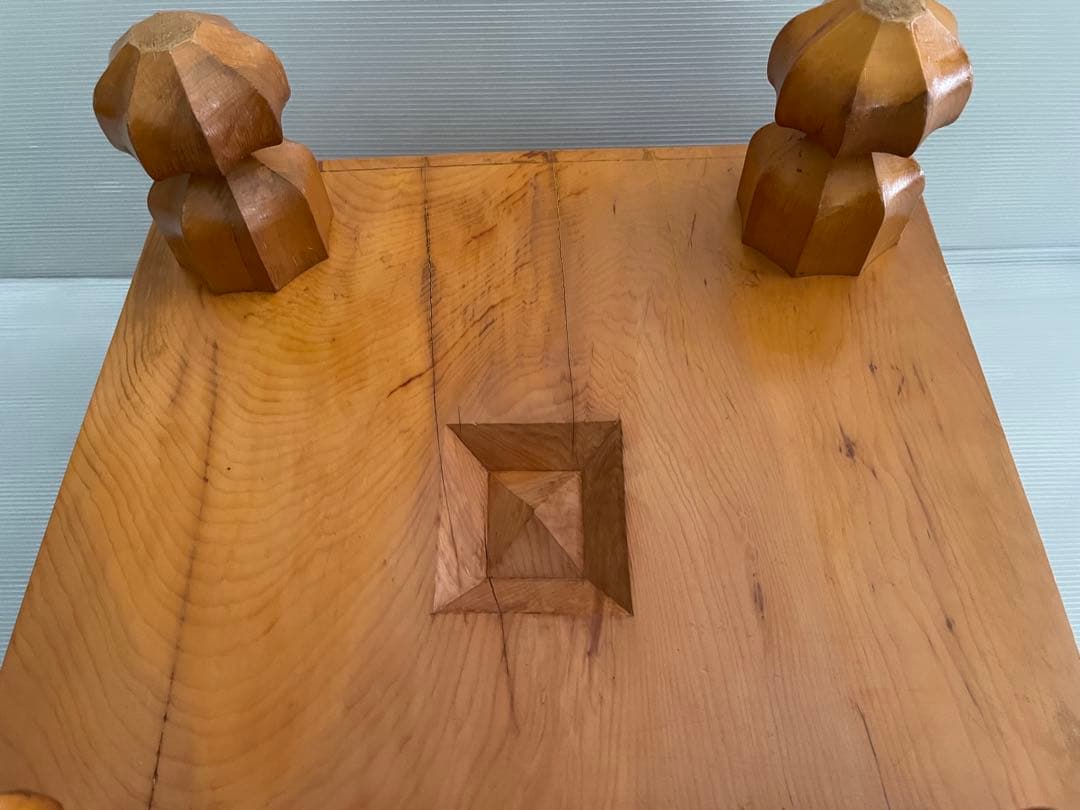 囲碁盤 碁盤 本榧 厚さ15.4cmへそ 脚付き