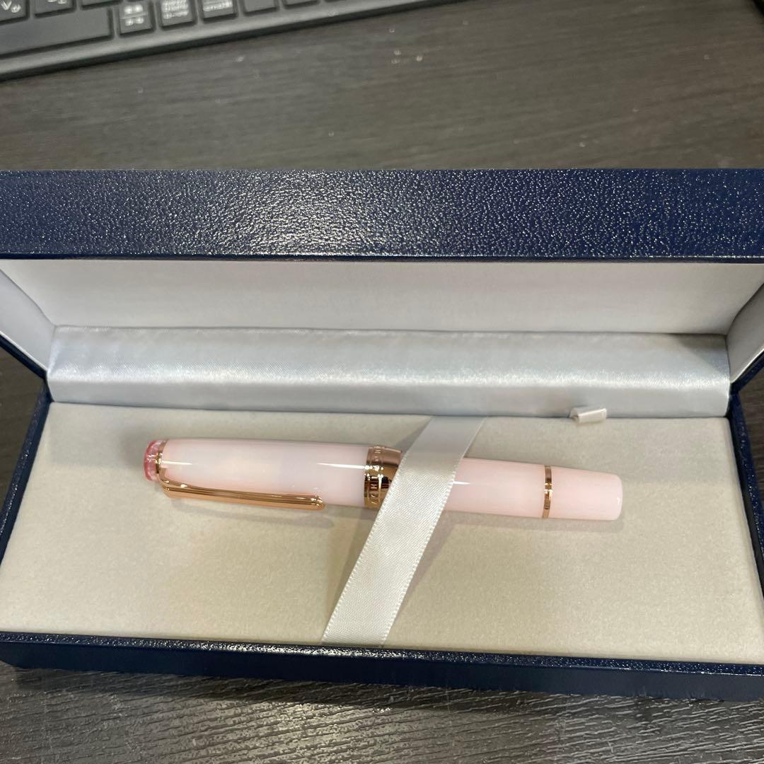 新品久保桜ブルームピンク・万年筆 パルム八文字屋 オリジナルM