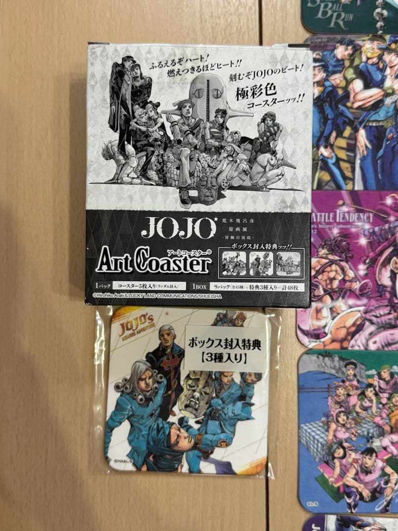荒木飛呂彦原画展 ジョジョの奇妙な冒険 アートコースター BOX