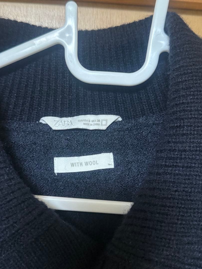 ZARA ザラ　アウター　リブ襟切り替えジャケット S